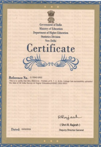 AISHE Certificate